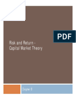 Risk and Return - Capital Market Theory