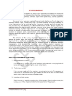 FUNDAMENTALS OF SURVEYING - Route Surveying