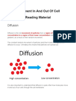 Movement in and Out of Cells 1