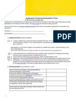 HDR Applicants Financial Declaration Form