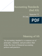 Indian Accounting Standards (Ind AS) : Semester VI