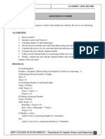 Armstrong Number Aim:: IFETCE R-2019 ACADEMIC YEAR: 2021-2022