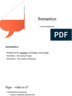 Semantics: A Short Introduction