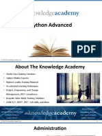 Python Advanced: © 2020 The Knowledge Academy LTD