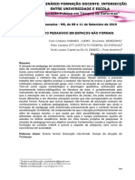 Atuação Do Pedagogo em Espaços Não Formais: "Educação Pública em Tempos de Reformas"