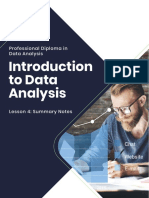 To Data Analysis