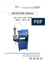 Instruction Manual: Fuel Valve Test Device MODEL: HDFD-1100