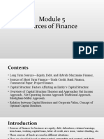 Sources of Finance