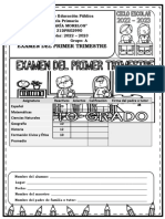 Examen Primer Trimestre 6to A