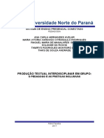 Sistema de Ensino Presencial Conectado: Produção Textual Interdisciplinar em Grupo