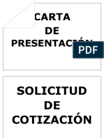 Carta DE: Presentación