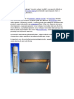 Temperatura de Bulbo Seco o Temperatura Seca Es La Medida Con Un Termómetro Convencional de Mercurio o Similar Cuyo Bulbo Se Encuentra Seco