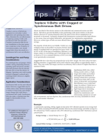 Replace V-Belts With Cogged or Synchronous Belt Drives: Suggested Actions