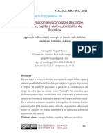 Aproximación A Los Conceptos de Campo, Bourdieu: Habitus, Capital y Violencia Simbólica de