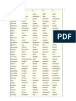 Alphabetical Adjectives