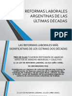 Reformas Laborales de Las Ultimas Decadas