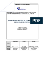 Servicio: Servicio de Mantenimiento de Los: Sistemas de Distribución de Seal., Item 2