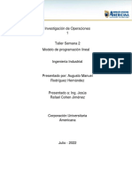 Semana 2 - Programación Lineal