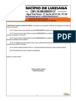 Concurso Público 001/2020 Edital de Homologação Das Inscrições #008/2020