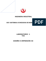 Laboratorio 1 - Diseño e Impresión 3D