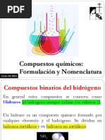 Compuestos Quimicos. Formulación y Nomenclatura. Parte II