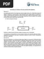 Ayudantía N°2: Balance de Masa Sin Reacción Química