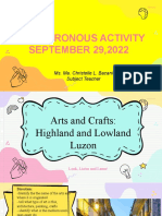 Asynchronous Activity SEPTEMBER 29,2022: Ms. Ma. Christelle L. Bacani Subject Teacher