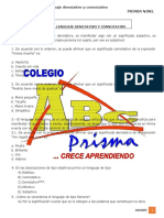 El Lenguaje Denotativo y connotativo-PRIMER NIVEL N.S