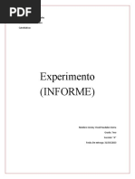 Informe de Experimento