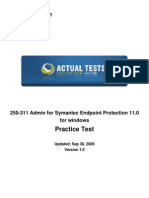 Practice Test: Symantec 250-311