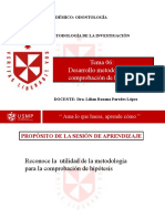 PPT6 Desarrollo Metodológico y Comprobación de Hipótesis