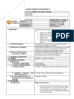 Lesson Exemplar For Grade 10principles of Design