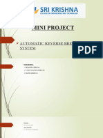 Mini Project: Automatic Reverse Breaking System