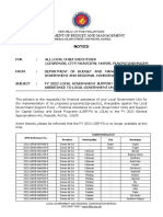 LGSF Notice To LGUs