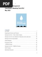 Business Management Case Study - Skandvig Terra PLC