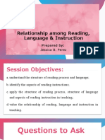 Relationship Among Reading Language Instruction