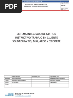 PR-IT-05 INSTRUCTIVO PARA TRABAJOS EN CALIENTE SOLDADURA AL ARCO TIG MIG OXICORTE (En Revisión)