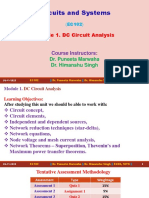 Circuits and Systems: Module 1. DC Circuit Analysis