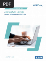 Manual Do Cliente: Sistema Informatizado SESI - S+