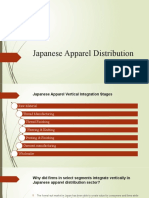 Japanese Apparel Distribution