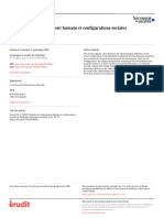 Théories Du Comportement Humain Et Configurations Sociales de L'individu