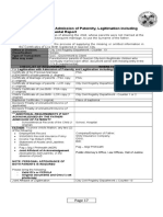 Legitimation With Admission of Paternity Legitimation Including R.A. 9858 Supplemental Report