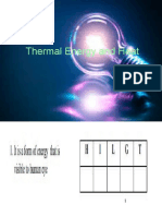 Thermal Energy and Heat