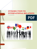 Introduction To International Relations: Dr. Fatima Agha Shah