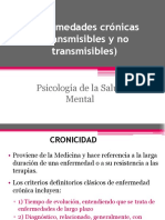 Enfermedades Crónicas (Transmisibles y No Transmisibles) : Psicología de La Salud Mental