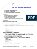 6.1.4.7 Packet Tracer - Configure Firewall Settings