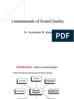 Fundamentals of Sound Quality: Dr. Arunkumar M. Sampath