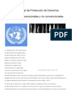 Sistema Universal de Protección de Derechos Humanos - Mecanismos Convencionales y No Convencionales