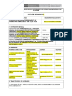Acta de Reunión