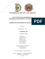 Universidad Técnica de Ambato: Facultad de Ingeniería en Sistemas, Electrónica E Industrial